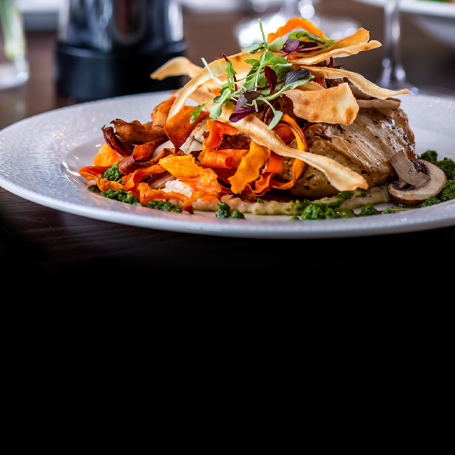 Vegan menu at The Prince of Wales