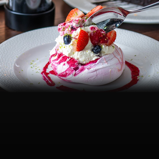 Dessert menu at The Prince of Wales
